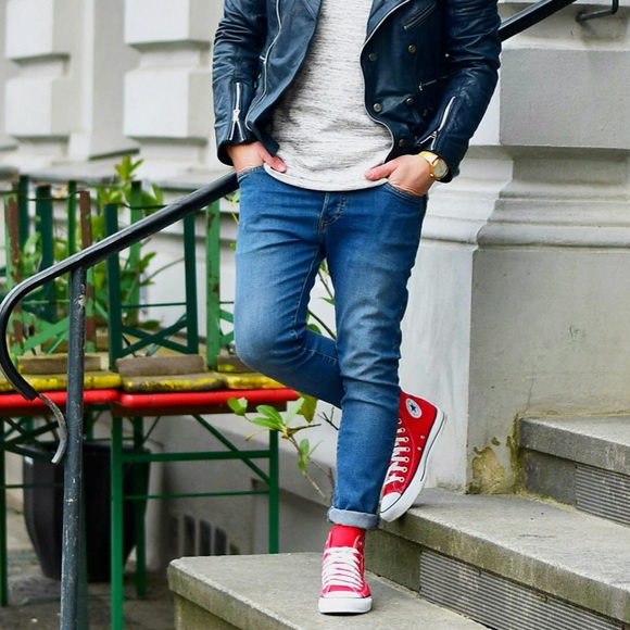 NWT Converse AdFabric AllStar Red HT M AUTHENTIC - Picture 4 of 8